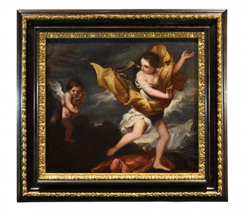The Nymph Daphne With Cupid, Roman School 17th/18th Century