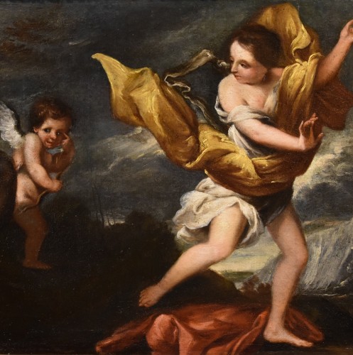 Paintings & Drawings  - The Nymph Daphne With Cupid, Roman School 17th/18th Century
