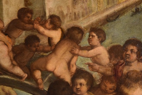 Louis XIII - Putti Fighting , Workshop of Tiziano Vecellio (1490 - 1576) 