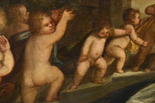 Antiquités - Putti Fighting , Workshop of Tiziano Vecellio (1490 - 1576) 