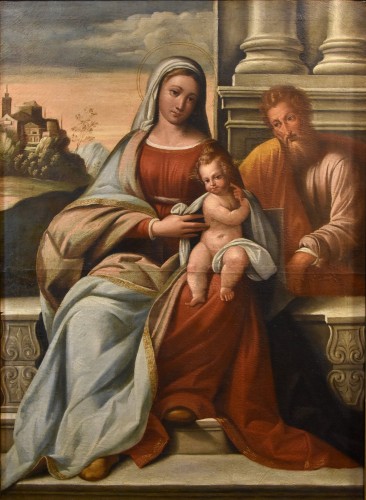 Madonna With Child And Saint Joseph, Workshop of Benvenuto Tisi, Il Garofalo