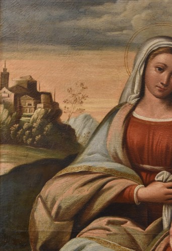<= 16th century - Madonna With Child And Saint Joseph, Workshop of Benvenuto Tisi, Il Garofalo