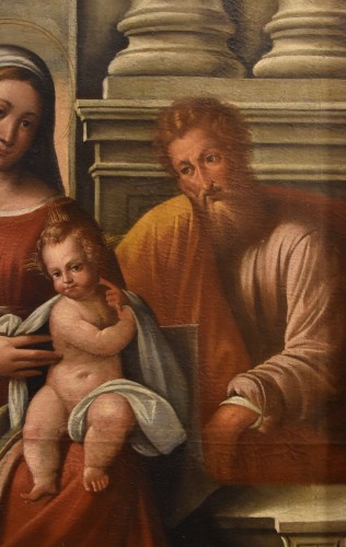 Madonna With Child And Saint Joseph, Workshop of Benvenuto Tisi, Il Garofalo - Louis XIII