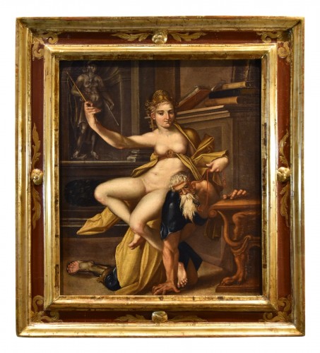 Aristote et Phyllide, atelier de Bartholomäus Spranger (1546 –1611)