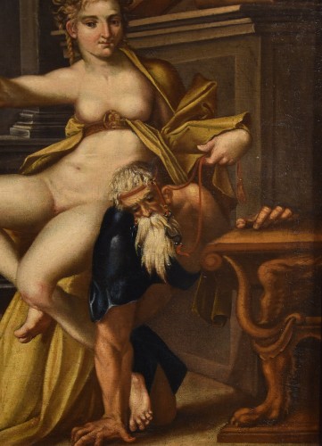 Aristotle And Phyllis, workshop of Bartholomäus Spranger (1546 –1611) - 