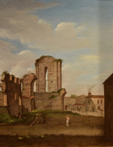 18th century - Giacomo Van Lint (1723 - 1790), View Of The Roman Forum