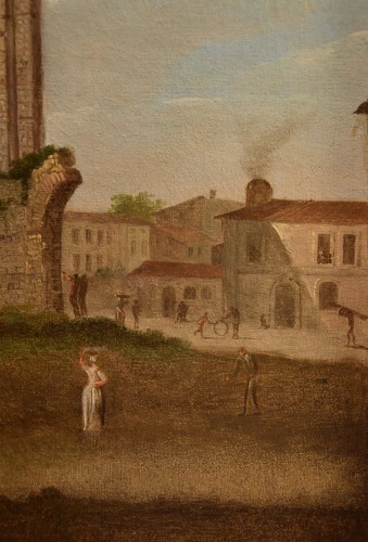 Louis XIV - Giacomo Van Lint (1723 - 1790), View Of The Roman Forum
