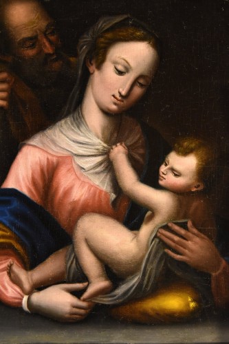 Paintings & Drawings  - The Holy Family, Tuscan School 17th-18th Century
