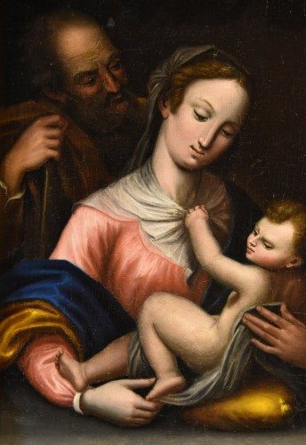 Louis XIV - The Holy Family, Tuscan School 17th-18th Century