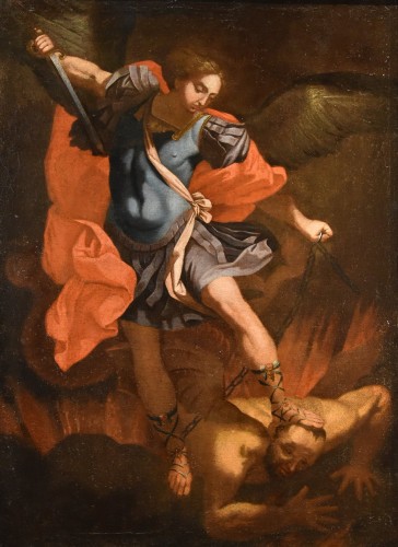 Saint Michael The Archangel, italian school of the 17th century