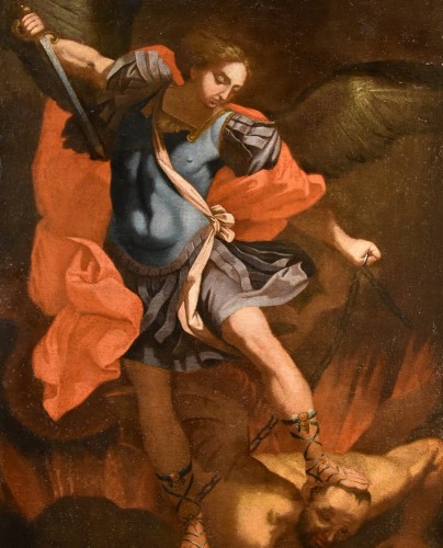 Saint Michael The Archangel, italian school of the 17th century - 