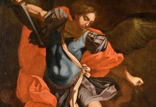 17th century - Saint Michael The Archangel, italian school of the 17th century