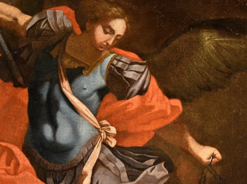 Saint Michael The Archangel, italian school of the 17th century - Louis XIII
