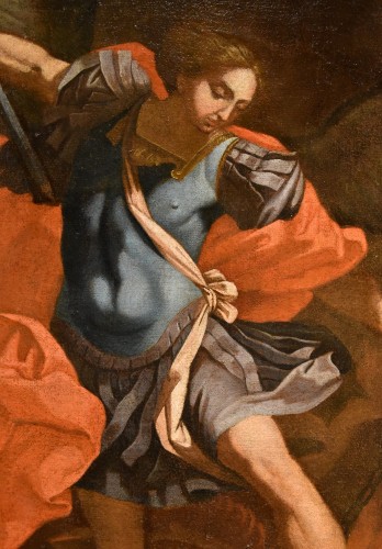 Louis XIII - Saint Michael The Archangel, italian school of the 17th century