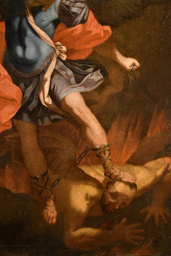 Antiquités - Saint Michael The Archangel, italian school of the 17th century