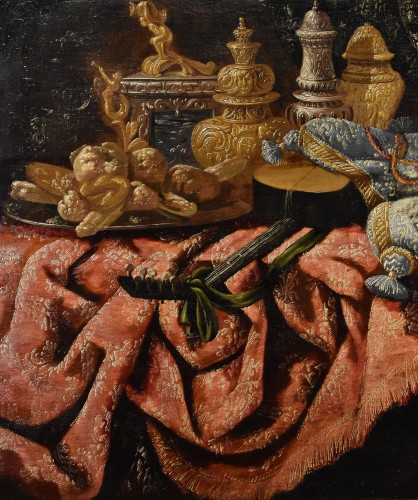 Paintings & Drawings  - Antonio Tibaldi (C. 1633 - 1684), Still Life With Precious Objects