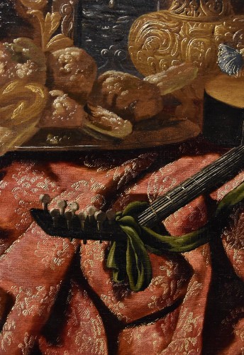 Louis XIV - Antonio Tibaldi (C. 1633 - 1684), Still Life With Precious Objects