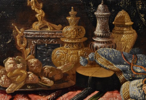 Antiquités - Antonio Tibaldi (C. 1633 - 1684), Still Life With Precious Objects