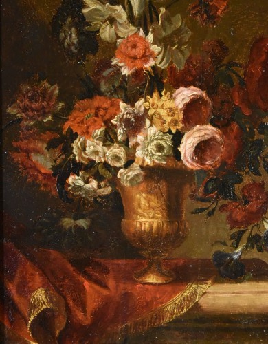 Still Life With Flowers, 17th-century Flemish School - Louis XIII