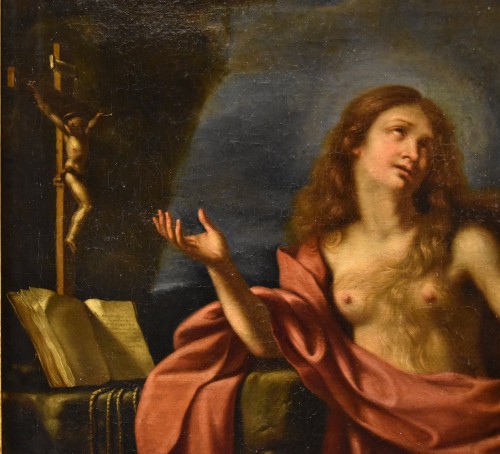 XVIIe siècle - Marie Madeleine, Ateler de Il Guercino (1591 - 1666)