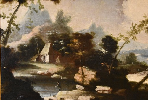 Antiquités - Paysages arcadiens avec personnages