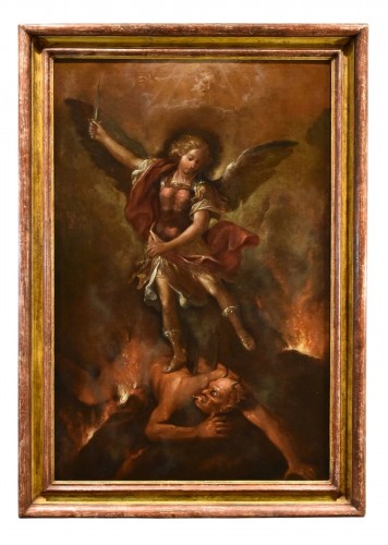 Saint Michael The Archangel Victorious, Roman Painter, 17th-18th Century