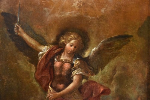 Saint Michael The Archangel Victorious, Roman Painter, 17th-18th Century - 