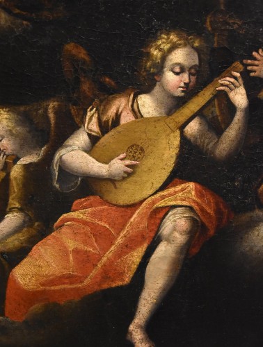 Louis XIII - Assomption de la Vierge, la Trinité et concert d'anges, Guglielmo Caccia (1568-1625)