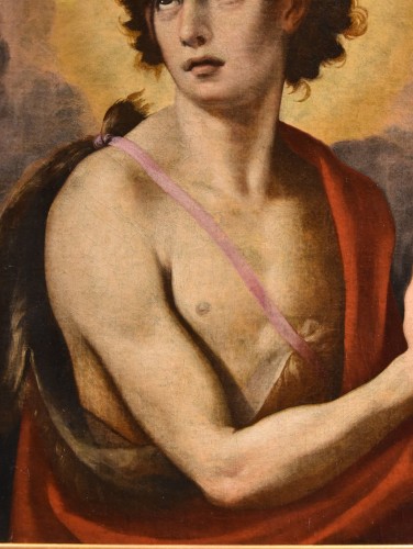 XVIIe siècle - Saint Jean-Baptiste, Peintre florentin XVIe-XVIIe siècle
