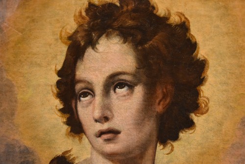 Antiquités - Saint Jean-Baptiste, Peintre florentin XVIe-XVIIe siècle