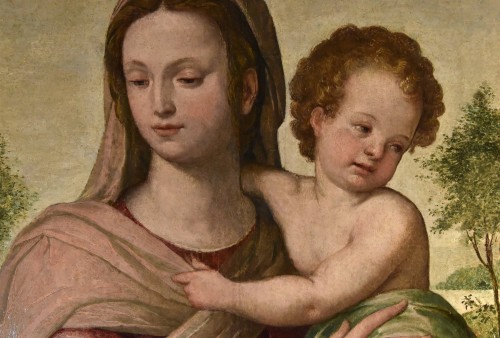 XVIe siècle et avant - Madone à l'Enfant, École toscane (florentine) du XVIe siècle