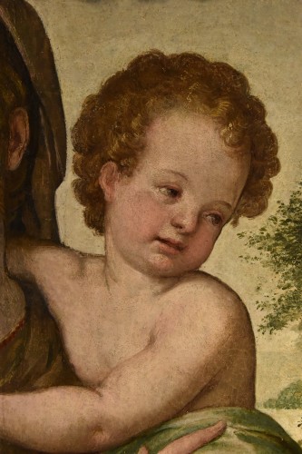 Antiquités - Madone à l'Enfant, École toscane (florentine) du XVIe siècle