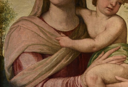 Antiquités - Madone à l'Enfant, École toscane (florentine) du XVIe siècle