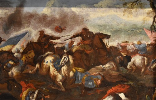 17th century - Battle Between Cavalry, Antonio Calza (, 1653 – 1725)