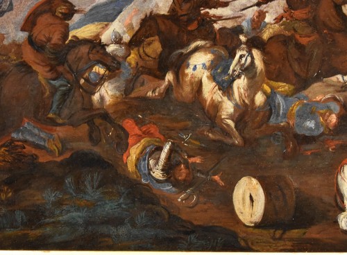 Louis XIV - Battle Between Cavalry, Antonio Calza (, 1653 – 1725)