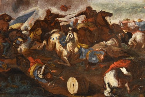 Antiquités - Battle Between Cavalry, Antonio Calza (, 1653 – 1725)