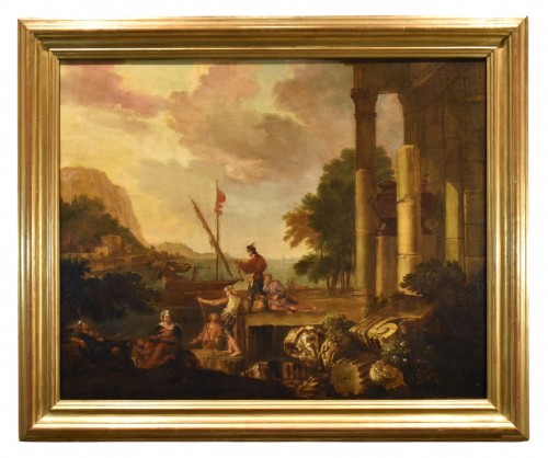Paysage côtier avec ruines Jacob de Heush (1657 – 1701)