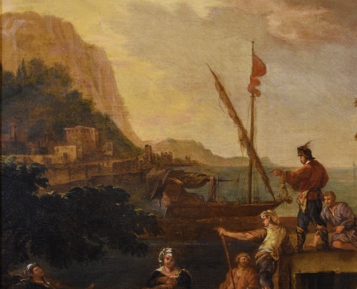 Paysage côtier avec ruines Jacob de Heush (1657 – 1701) - Antichità Castelbarco