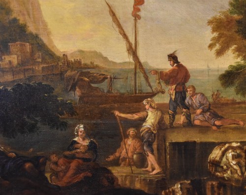 Louis XIV - Paysage côtier avec ruines Jacob de Heush (1657 – 1701)