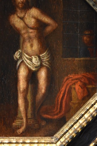 <= 16th century - Christ At The Column, Lombard School Of The 1500s