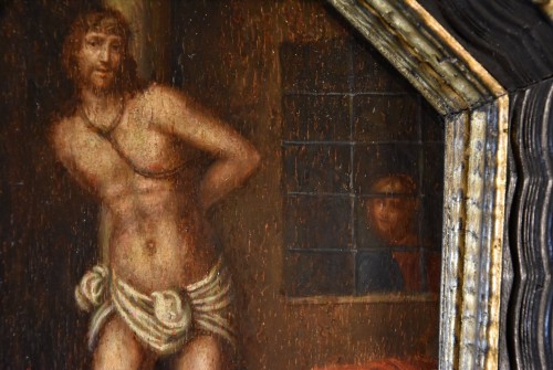 Antiquités - Christ At The Column, Lombard School Of The 1500s