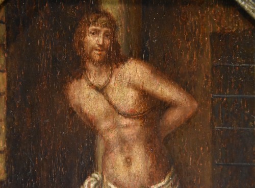 Antiquités - Christ At The Column, Lombard School Of The 1500s