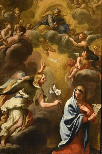Annonciation, école italienne du 17e siècle