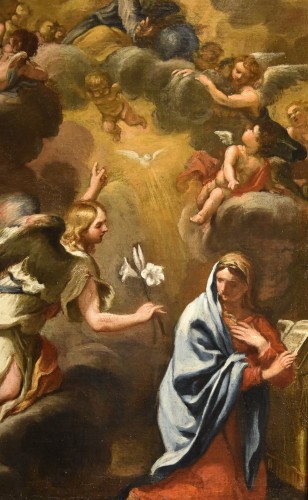 Annonciation, école italienne du 17e siècle - Antichità Castelbarco