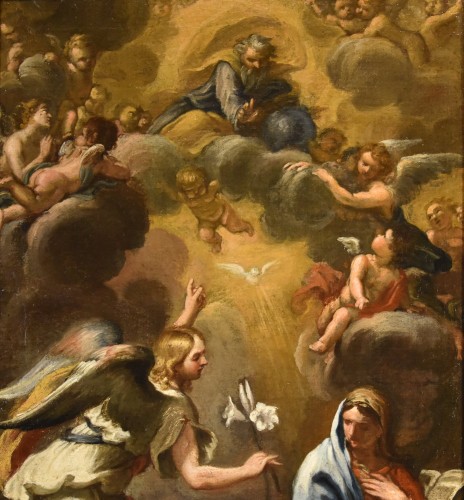 XVIIe siècle - Annonciation, école italienne du 17e siècle