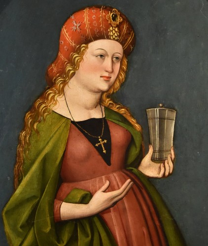 Mary Magdalene, Upper Rhine Region 16th Century - Paintings & Drawings Style Louis XIII