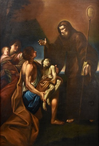 The Miracle Of Saint Francis, Felice Cignani (1658 - 1724) - Paintings & Drawings Style Louis XIV