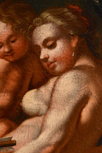 Louis XIV - Vénus et Cupidon, Peintre vénitien du XVIIe-XVIIIe siècle