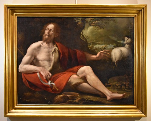 Saint Jean-Baptiste, Tomaso Pombioli (1579 – 1636) - Tableaux et dessins Style Louis XIII