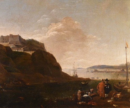 Thomas Wyck (1616 - 1677) -  Mediterranean Coastal View